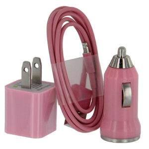 Car & Home Cable Adapter iP6 (3-in-1)  Pink