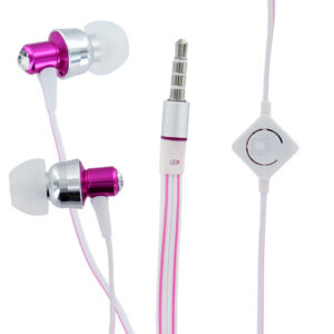GeveyBox Stereo Earbud with Remote & Mic #A01 PINK