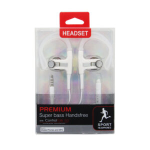 SportBuds Around-the-Ear Headset- WHITE