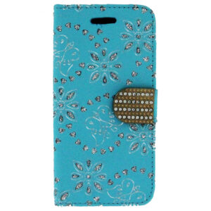 Flip snap Wallet case for iPhone 6 Plus Blue