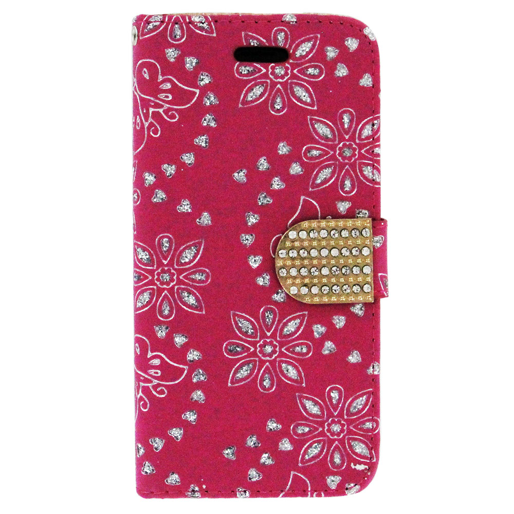 Flip snap Wallet case for iPhone 6 Plus Red