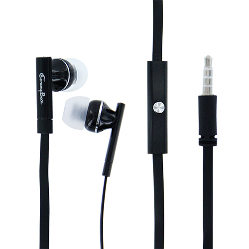 GeveyBox Stereo Earbud with Remote & Mic #H01 BLACK
