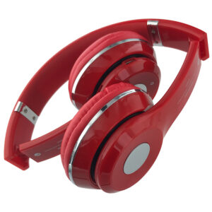 BT Sleek Stereo Wireless Headphones [S460]]- RED