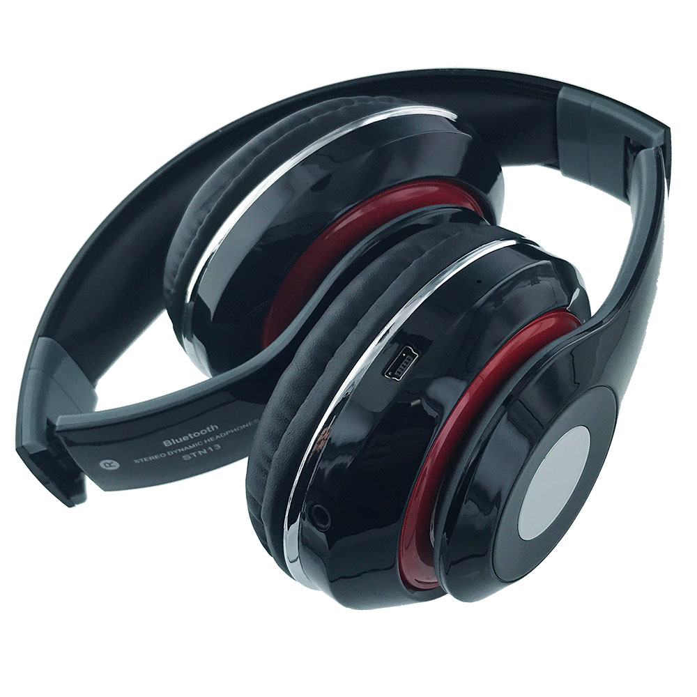 BT Stereo Wireless Headphones [STN-13]- BLACK