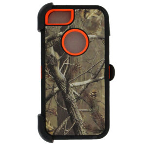 Warrior Camo Case for iPhone 5 5S SE - BK/ORG